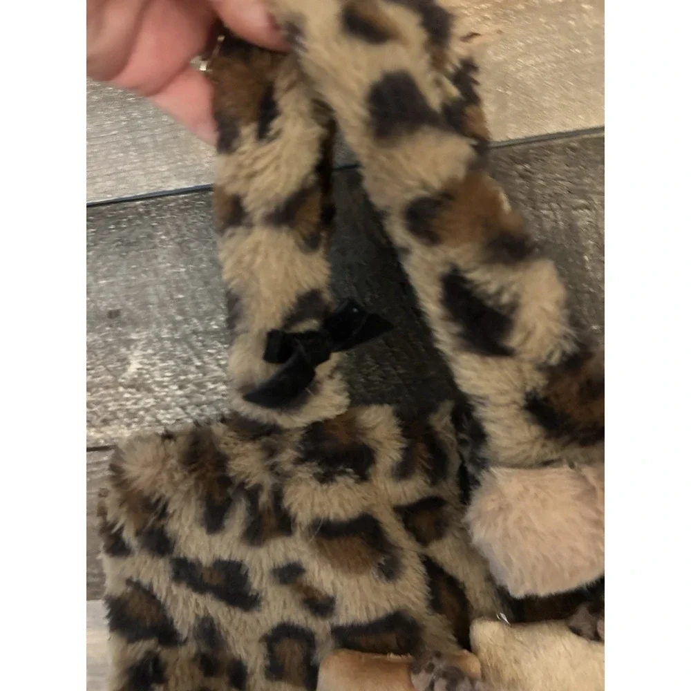 Hello Kitty Leopard Print Plush Tote‎ Bag- faux fur Never Used
